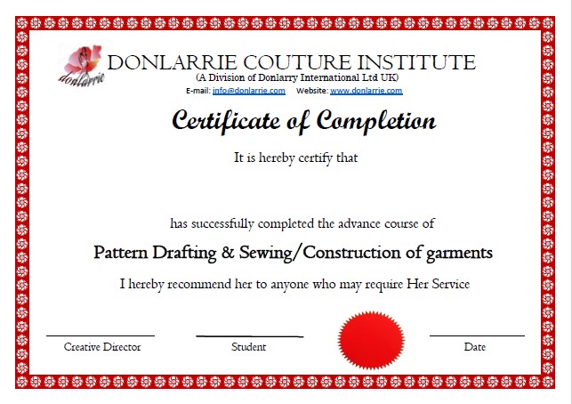 ONLINE SEWING COURSES - DONLARRIE