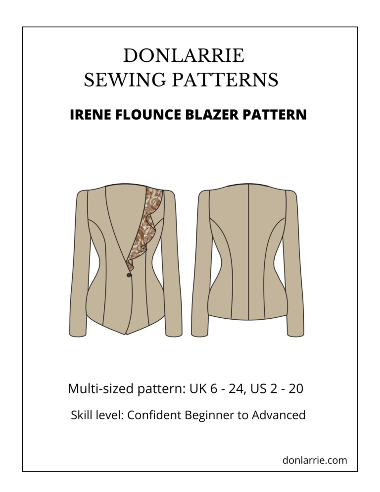 Copy of IRENE FLOUNCE BLAZER PATTERN PRINTING INSTRUCTION